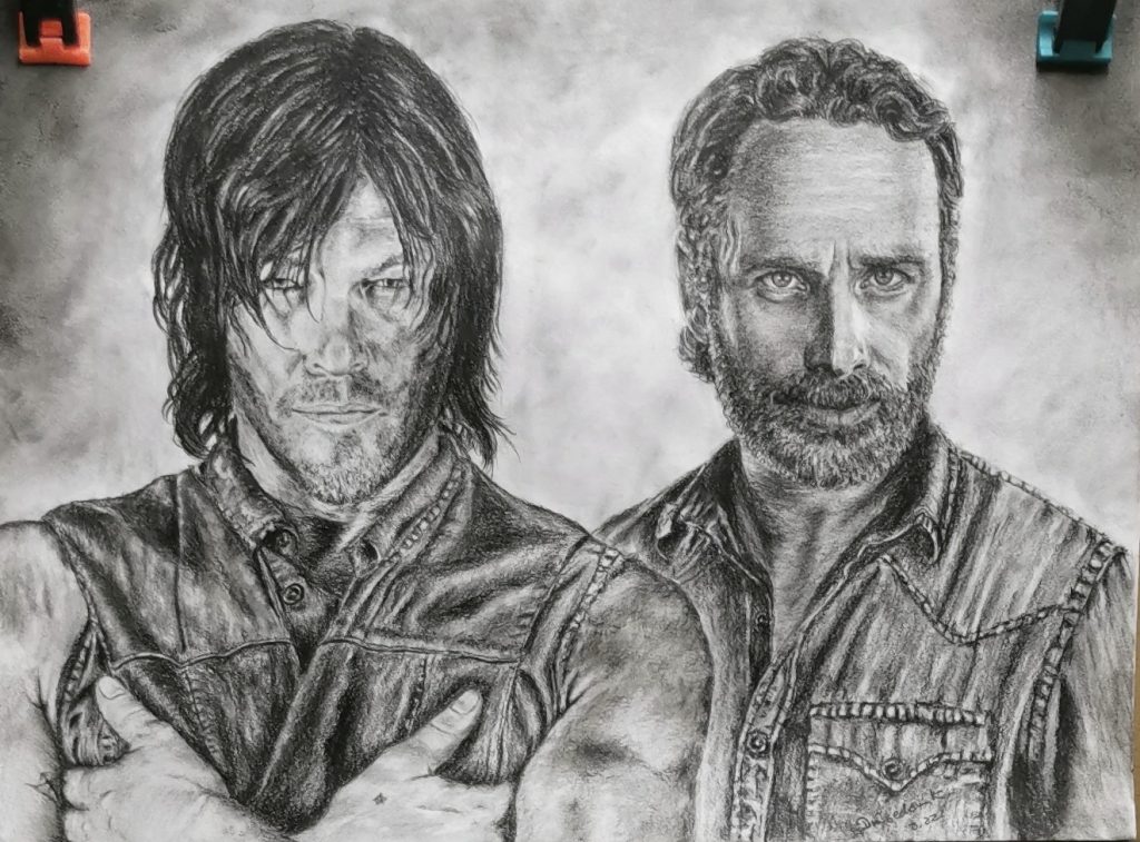 Portrait Bleistift/Kohlezeichnung